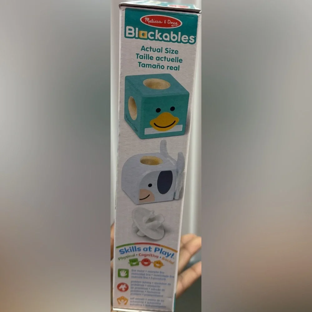 Melissa & Doug Blockables Farm Friends Set - Blue, Yellow, White - Picture 3 of 4